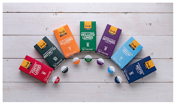 Dimello coffee capsules and coffee pods